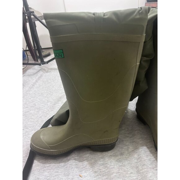 Vulcan Hip Waders Knee High Boots Men's Size Small Outdoor Green - Picture 3 of 8